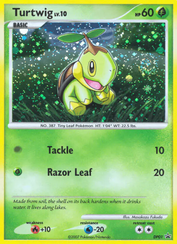 Carta Turtwig DP01 de DP Black Star Promos
