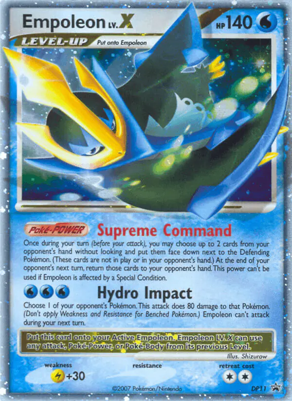 Carta Empoleon DP11 de DP Black Star Promos