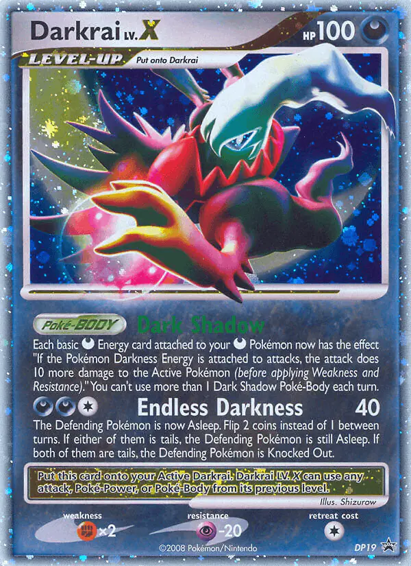 Carta Darkrai DP19 de DP Black Star Promos