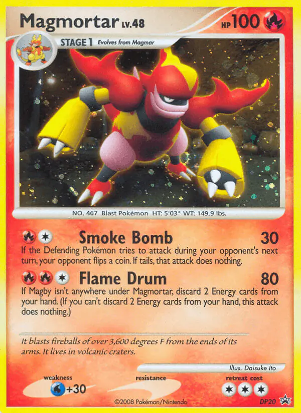 Carta Magmortar DP20 de DP Black Star Promos