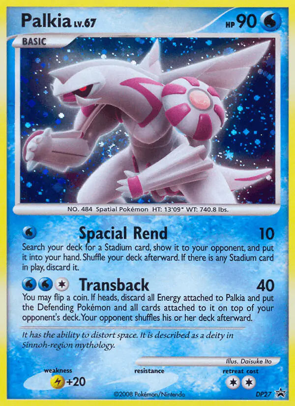 Carta Palkia DP27 de DP Black Star Promos