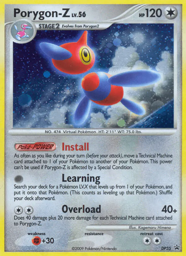 Carta Porygon-Z DP35 de DP Black Star Promos