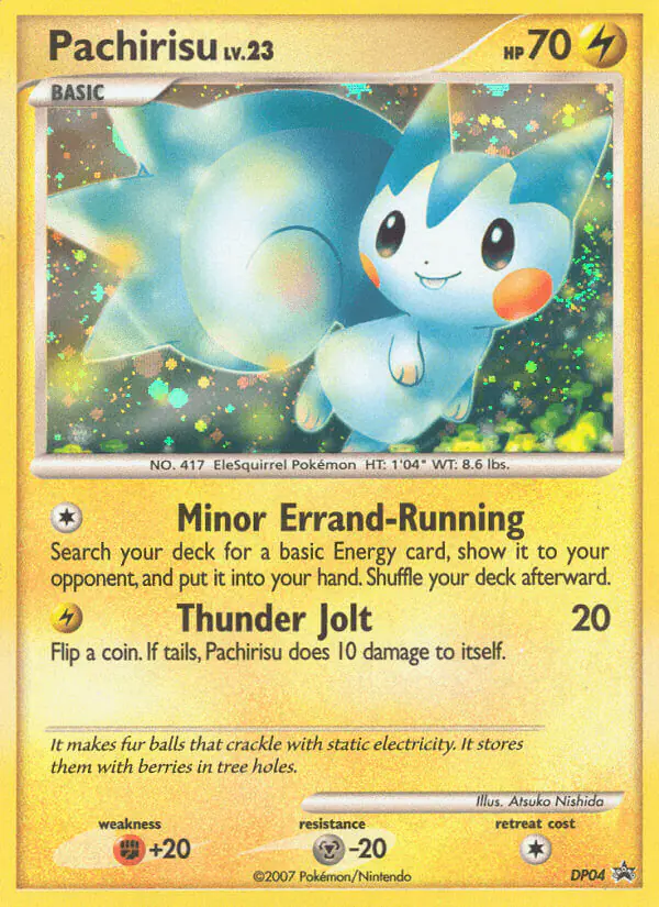 Carta Pachirisu DP04 de DP Black Star Promos