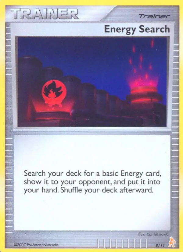 Carta Energy Search 8/11 de DP trainer Kit (Lucario)