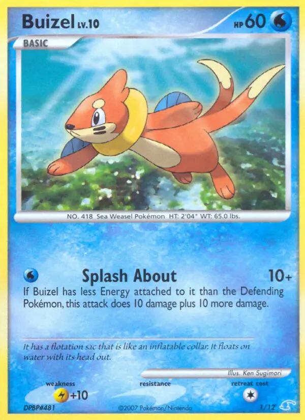 Carta Buizel 1/12 de DP trainer Kit (Manaphy)