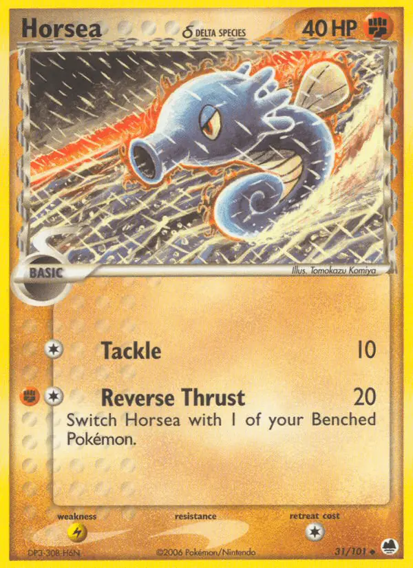 Carta Horsea δ 31/101 de Dragon Frontiers