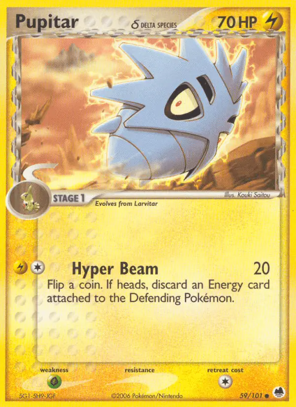 Carta Pupitar δ 59/101 de Dragon Frontiers