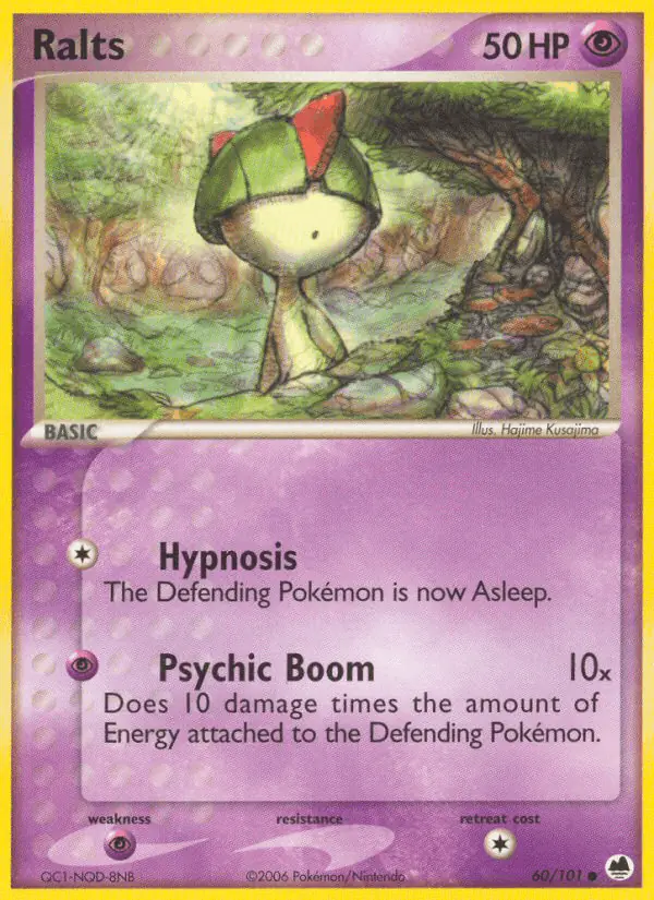 Carta Ralts 60/101 de Dragon Frontiers