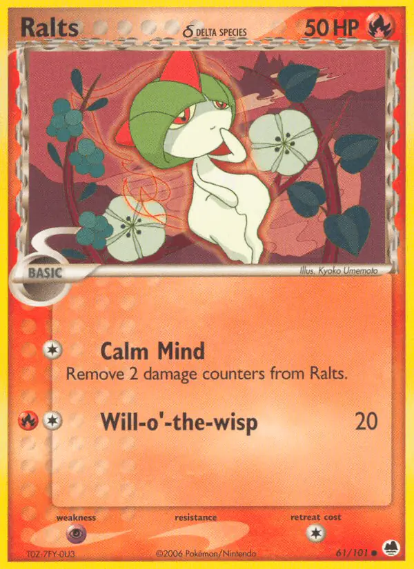 Carta Ralts δ 61/101 de Dragon Frontiers
