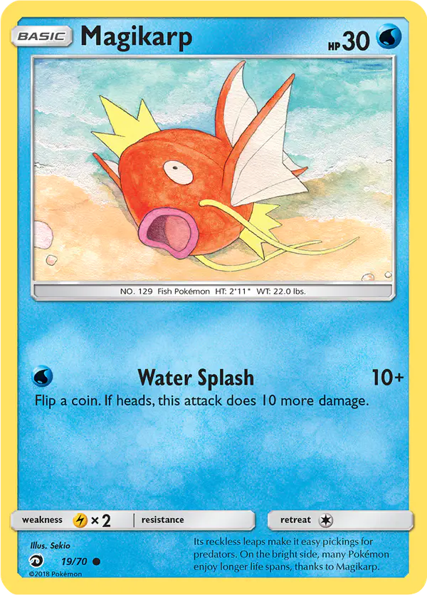 Carta Magikarp 19/70 de Dragon Majesty