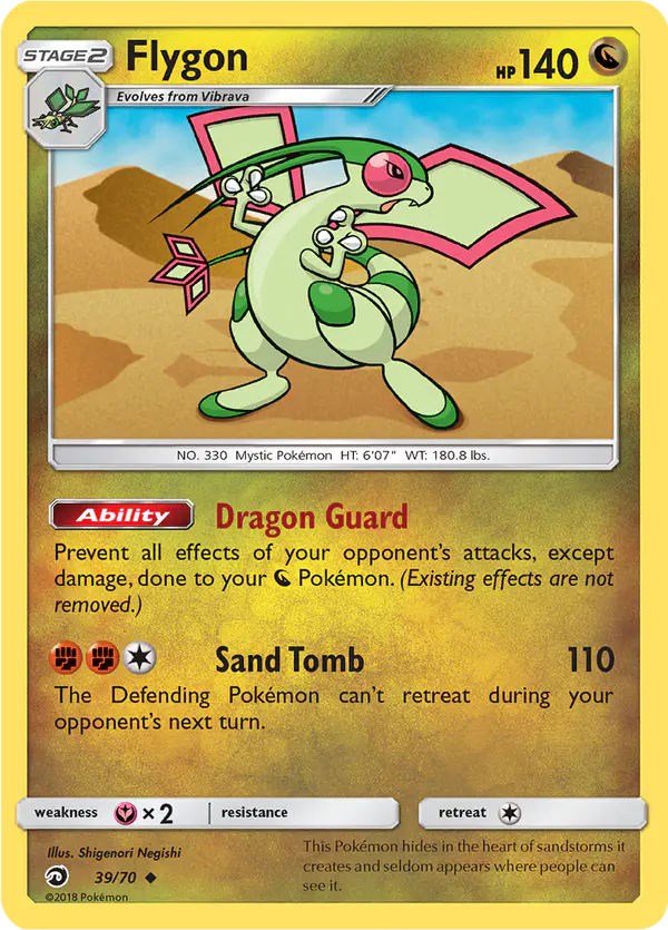 Carta Flygon 39/70 de Dragon Majesty