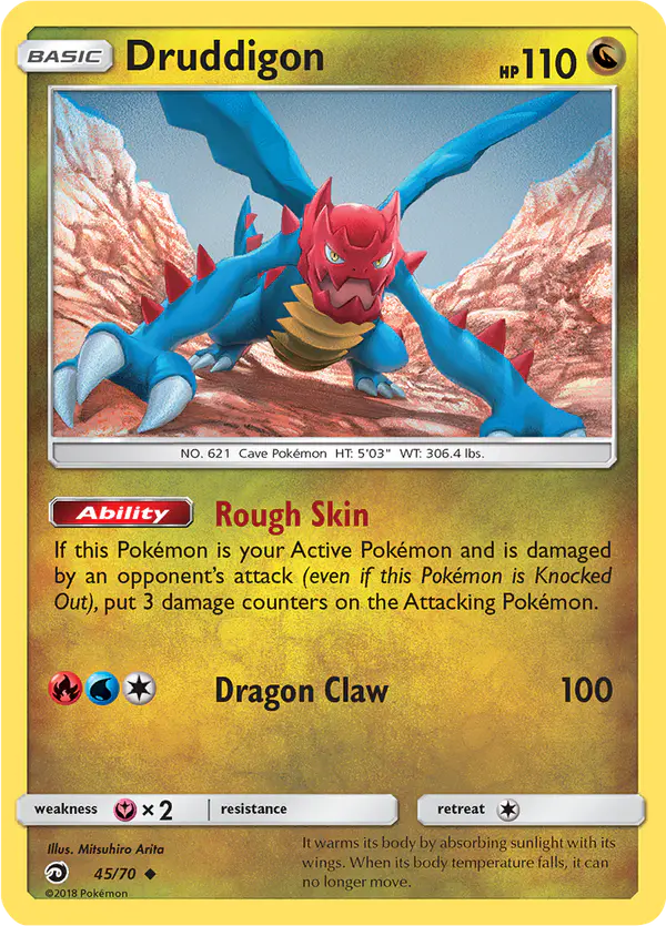 Carta Druddigon 45/70 de Dragon Majesty