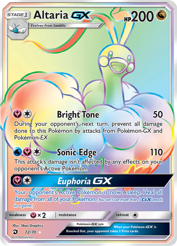 Carta Altaria GX 72/70 de Dragon Majesty