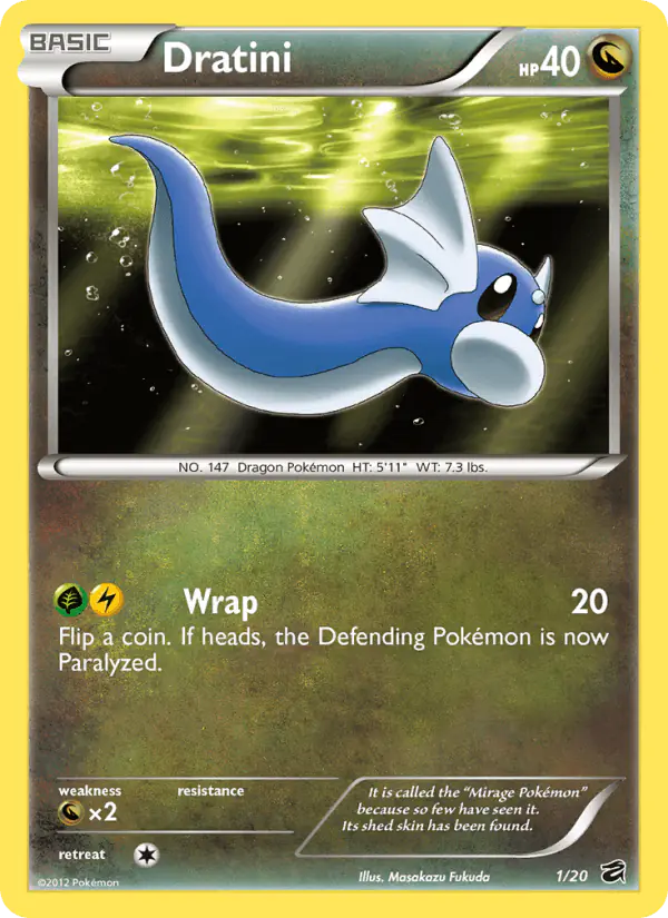 Carta Dratini 1/20 de Dragon Vault