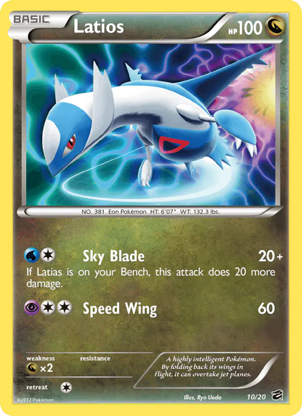 Carta Latios 10/20 de Dragon Vault
