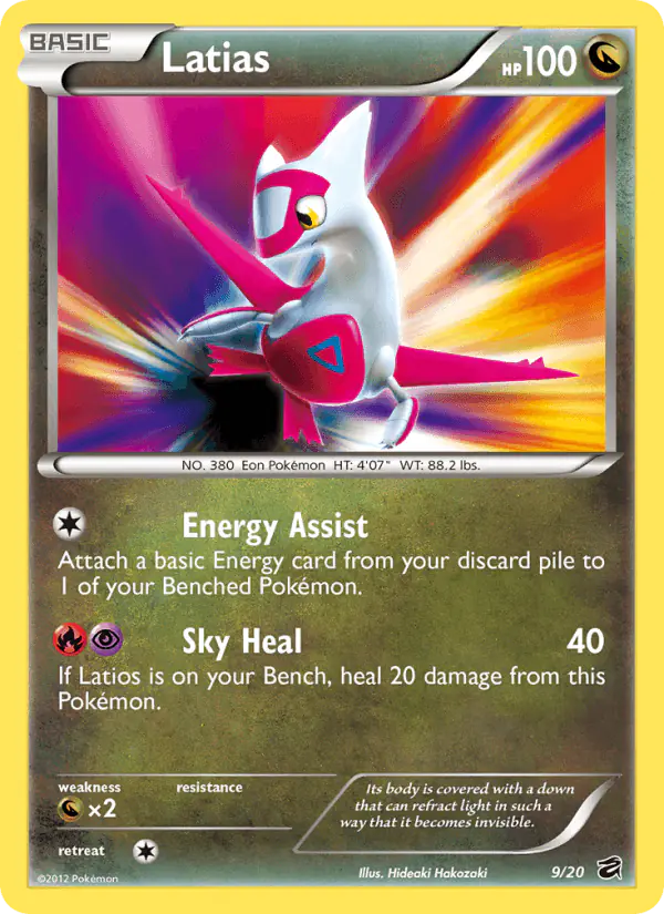 Carta Latias 9/20 de Dragon Vault