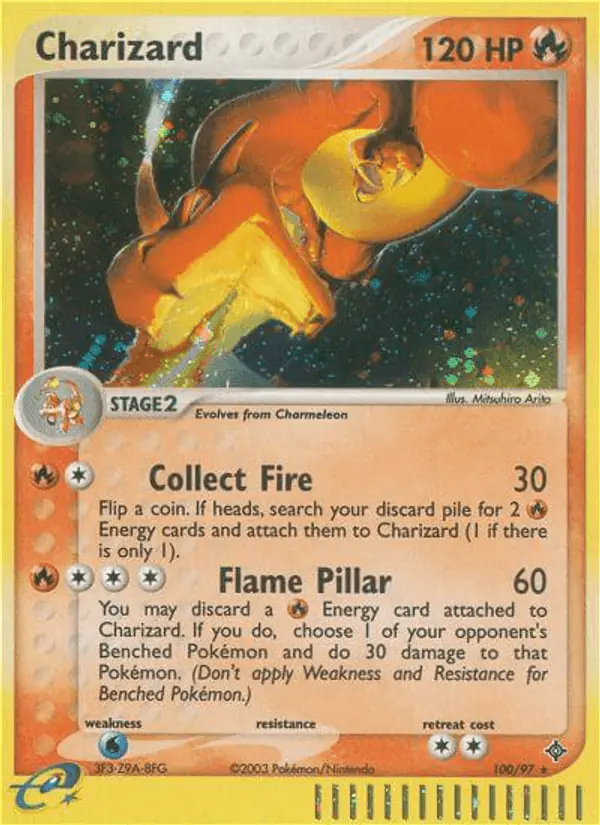 Carta Charizard 100/97 de Dragon