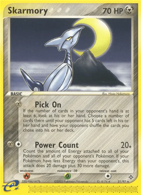 Carta Skarmory 21/97 de Dragon