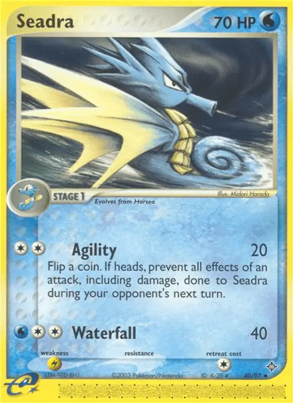 Carta Seadra 40/97 de Dragon