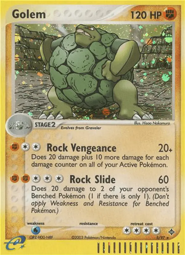 Carta Golem 5/97 de Dragon