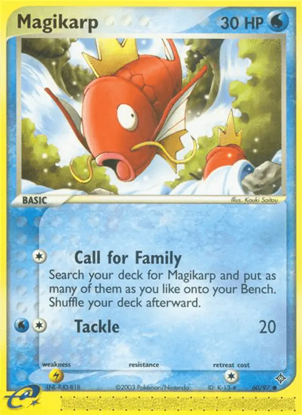 Carta Magikarp 60/97 de Dragon