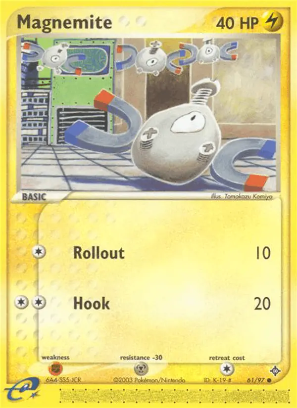 Carta Magnemite 61/97 de Dragon