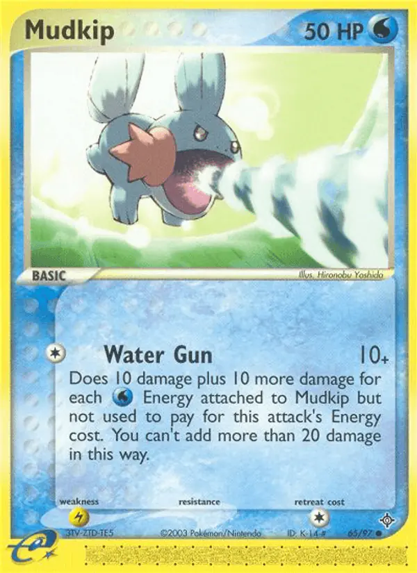 Carta Mudkip 65/97 de Dragon