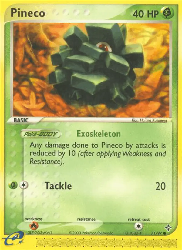 Carta Pineco 71/97 de Dragon
