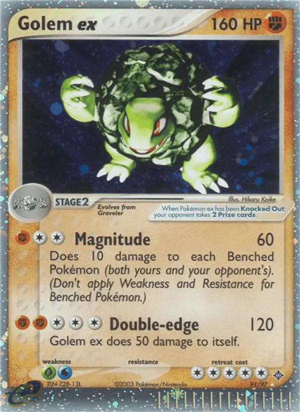 Carta Golem ex 91/97 de Dragon