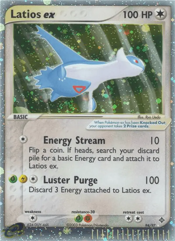 Carta Latios ex 94/97 de Dragon