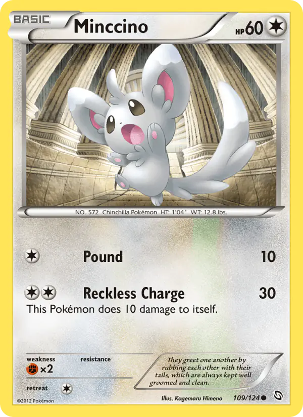 Carta Minccino 109/124 de Dragons Exalted