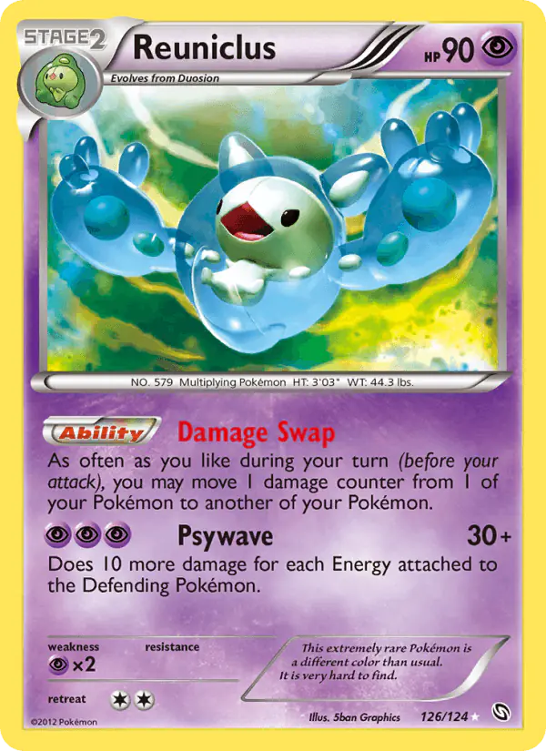Carta Reuniclus 126/124 de Dragons Exalted