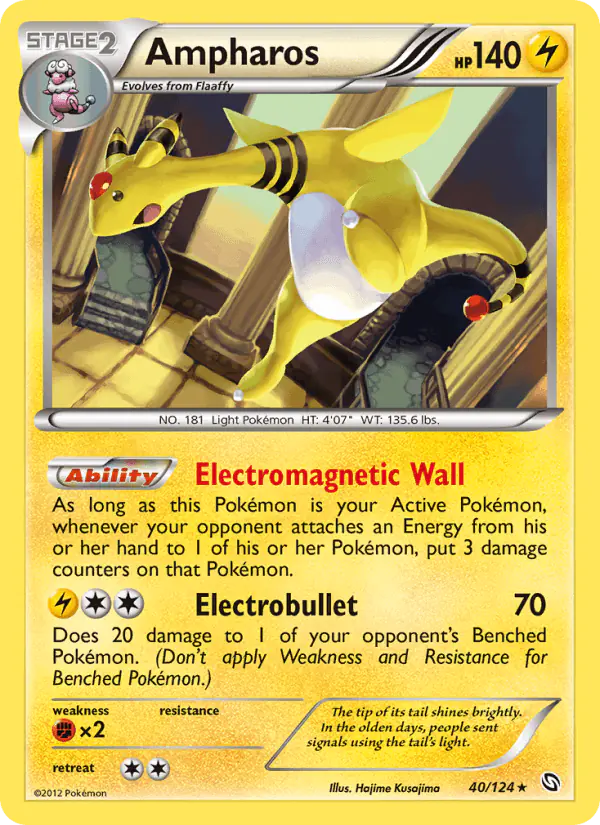 Carta Ampharos 40/124 de Dragons Exalted