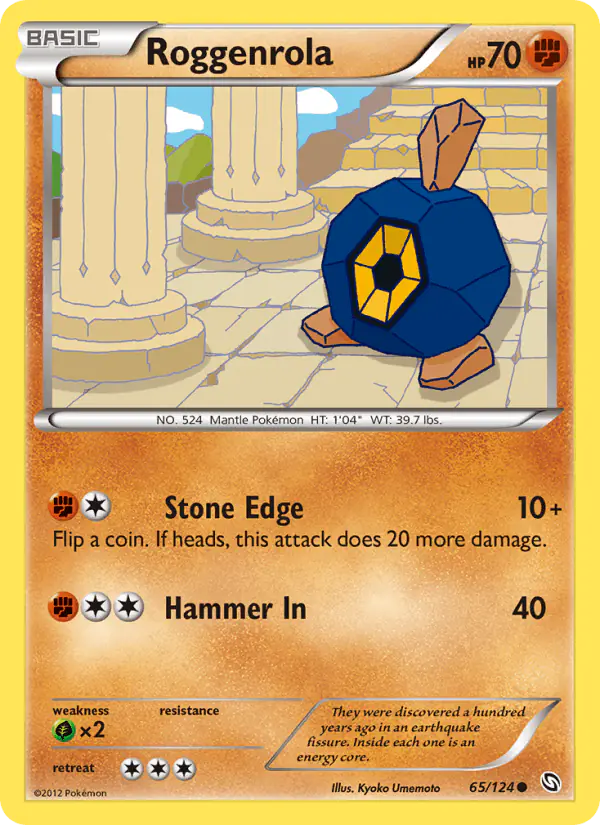 Carta Roggenrola 65/124 de Dragons Exalted