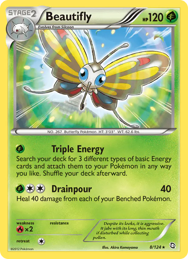 Carta Beautifly 8/124 de Dragons Exalted