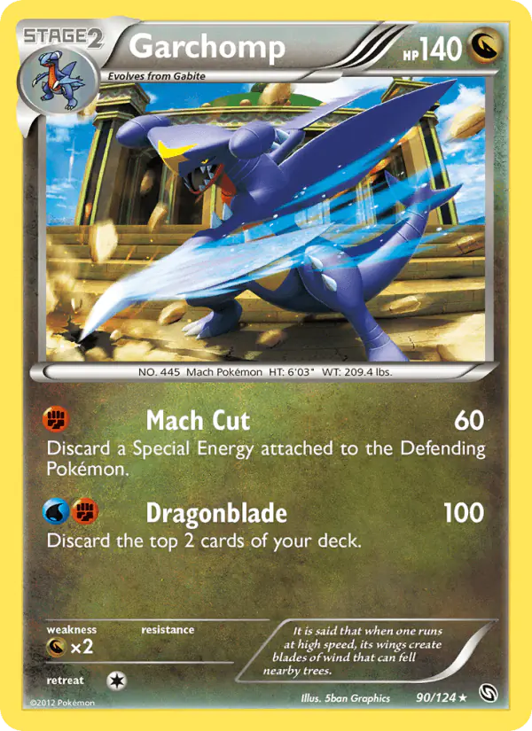 Carta Garchomp 90/124 de Dragons Exalted