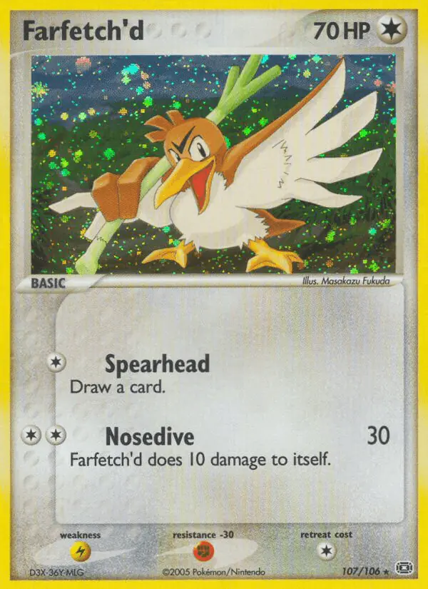 Carta Farfetch'd 107/106 de Emerald