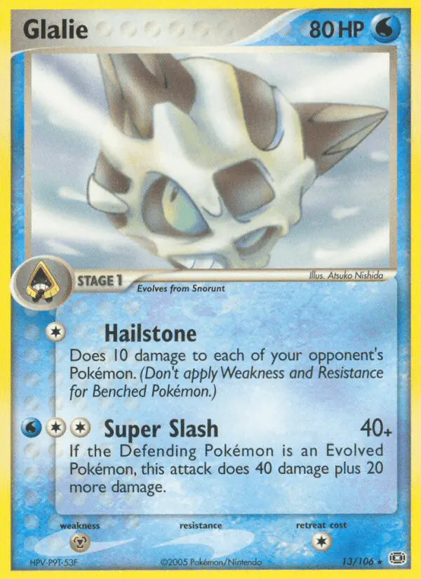 Carta Glalie 13/106 de Emerald