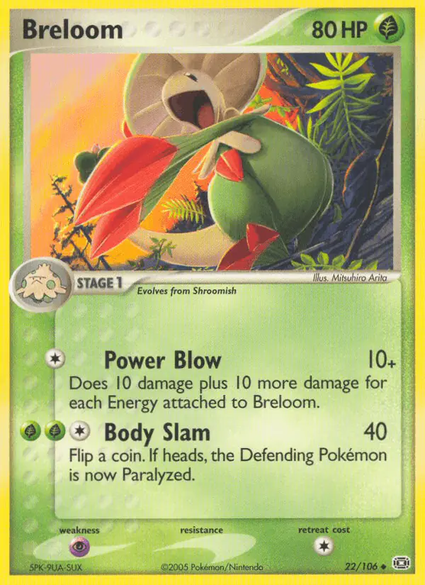 Carta Breloom 22/106 de Emerald