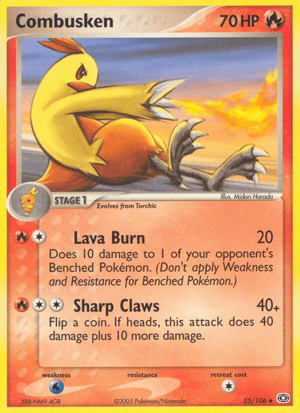 Carta Combusken 25/106 de Emerald