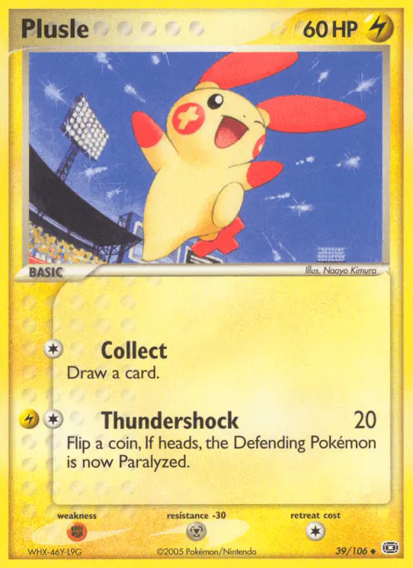 Carta Plusle 39/106 de Emerald