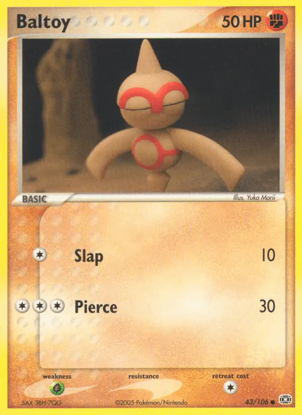 Carta Baltoy 43/106 de Emerald