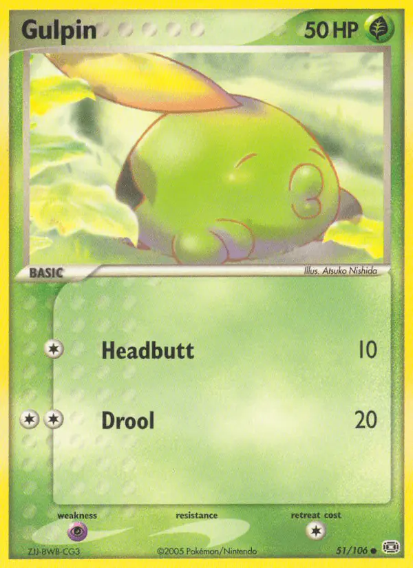 Carta Gulpin 51/106 de Emerald