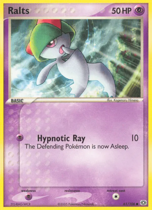 Carta Ralts 61/106 de Emerald