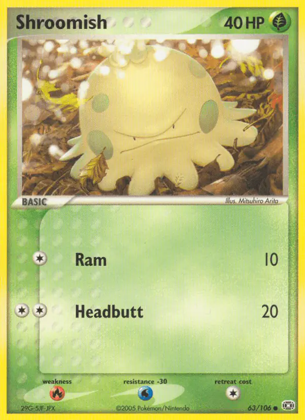 Carta Shroomish 63/106 de Emerald