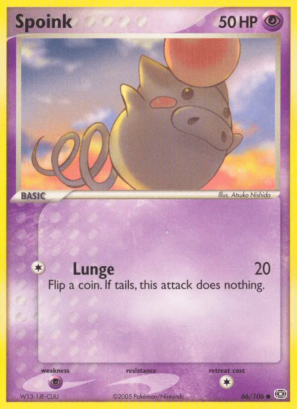 Carta Spoink 66/106 de Emerald