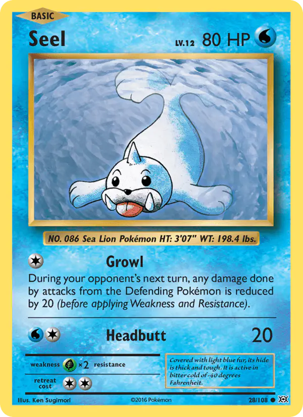 Carta Seel 28/108 de Evolutions