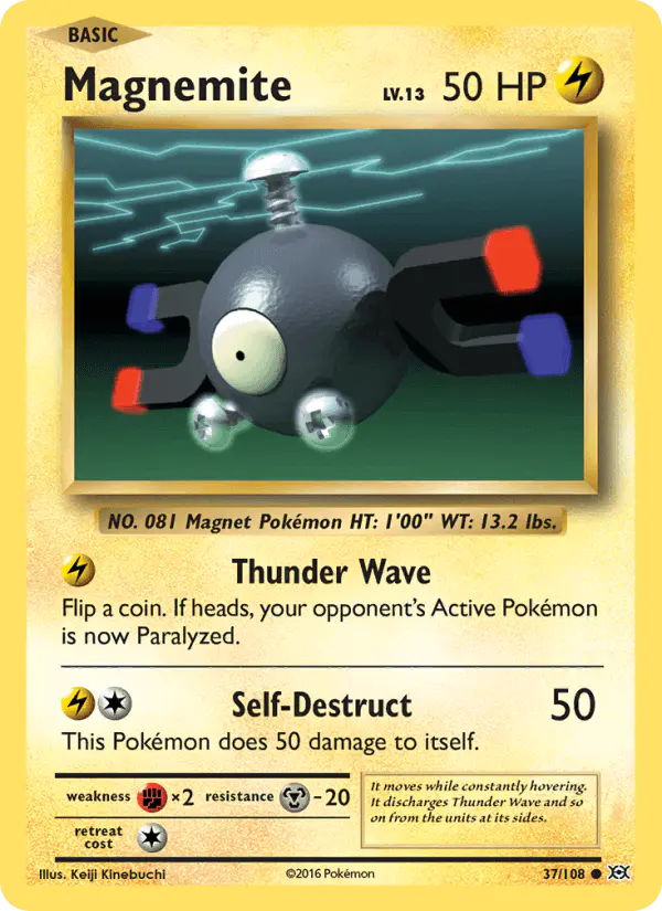 Carta Magnemite 37/108 de Evolutions