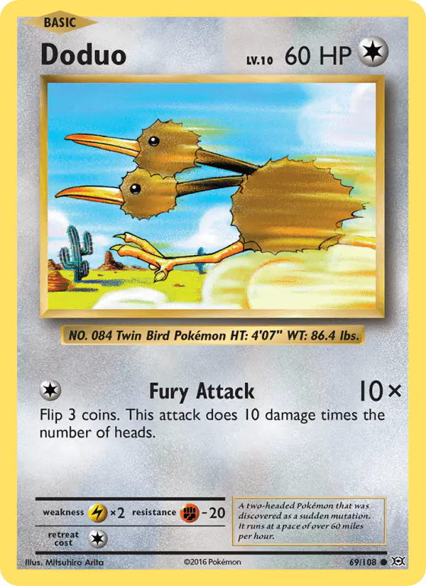 Carta Doduo 69/108 de Evolutions