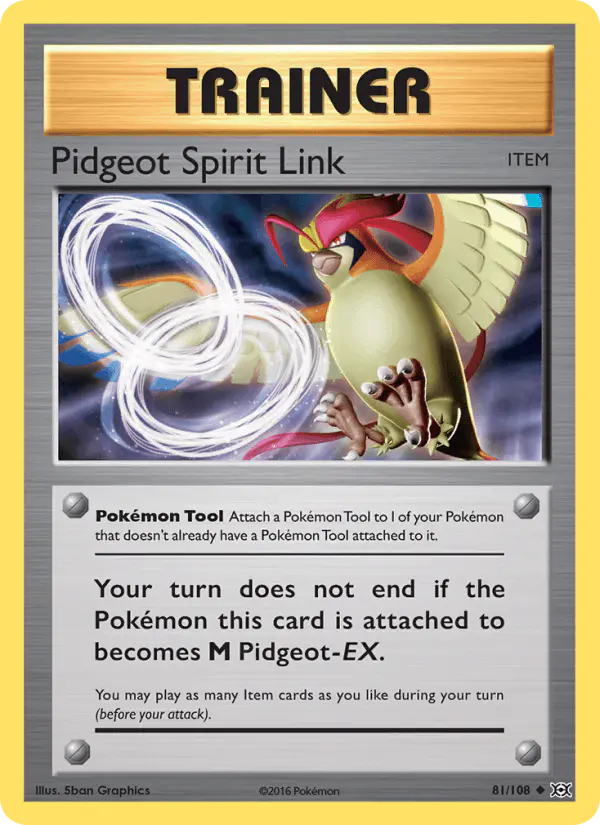 Carta Pidgeot Spirit Link 81/108 de Evolutions